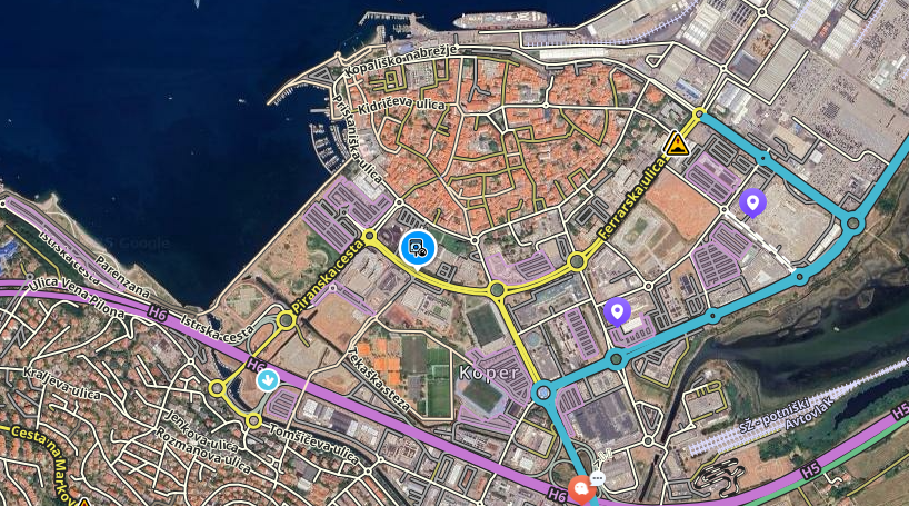 Urejanje zemljevida v Waze